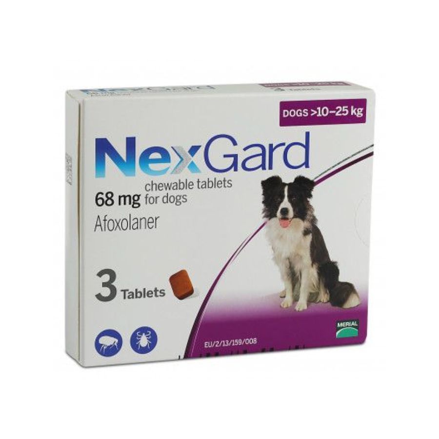 Nexgard Chewable Tick Flea Control tablets for Dogs VetLive